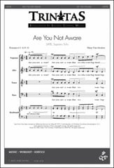 Are You Not Aware SATB choral sheet music cover